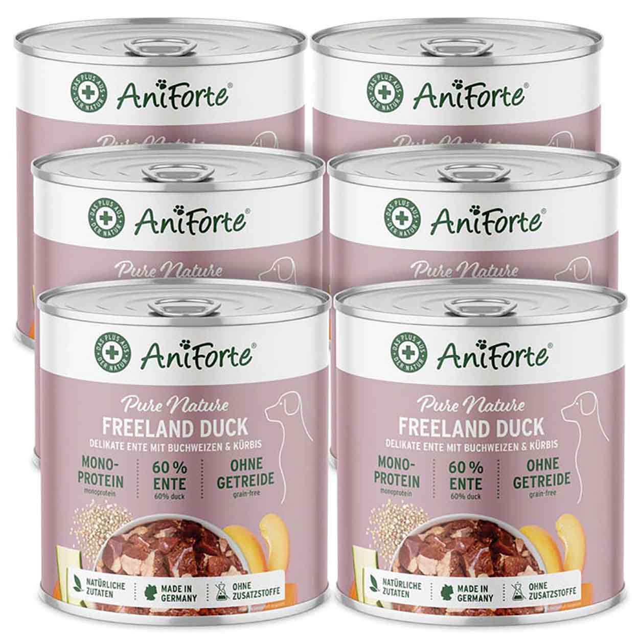 AniForte Nassfutter Freeland Duck 6x800g