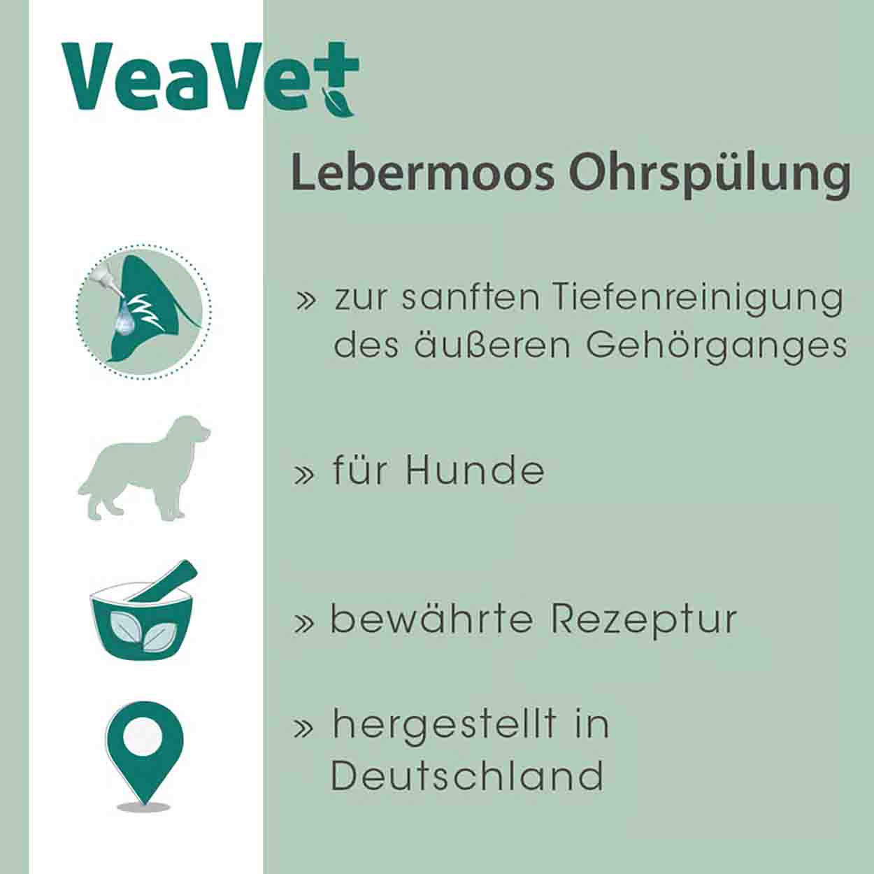 cdVet VeaVet Lebermoos Ohrspülung 100ml