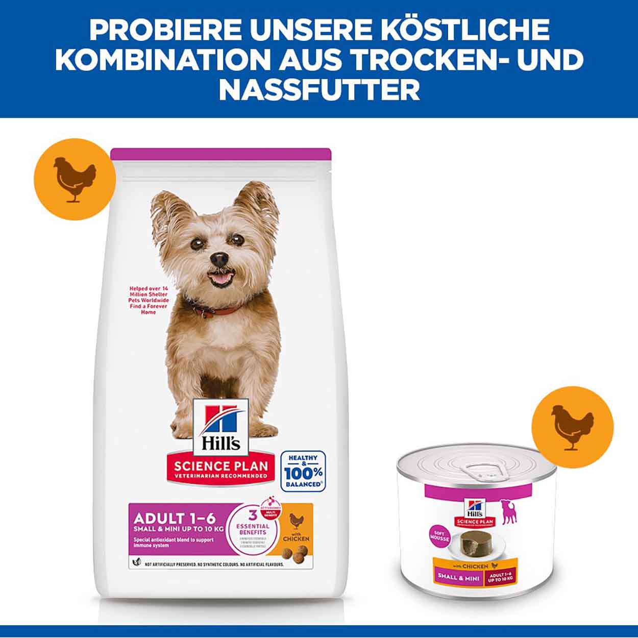 Hills Science Plan Hund Small & Mini Adult Mousse Huhn 12x200g