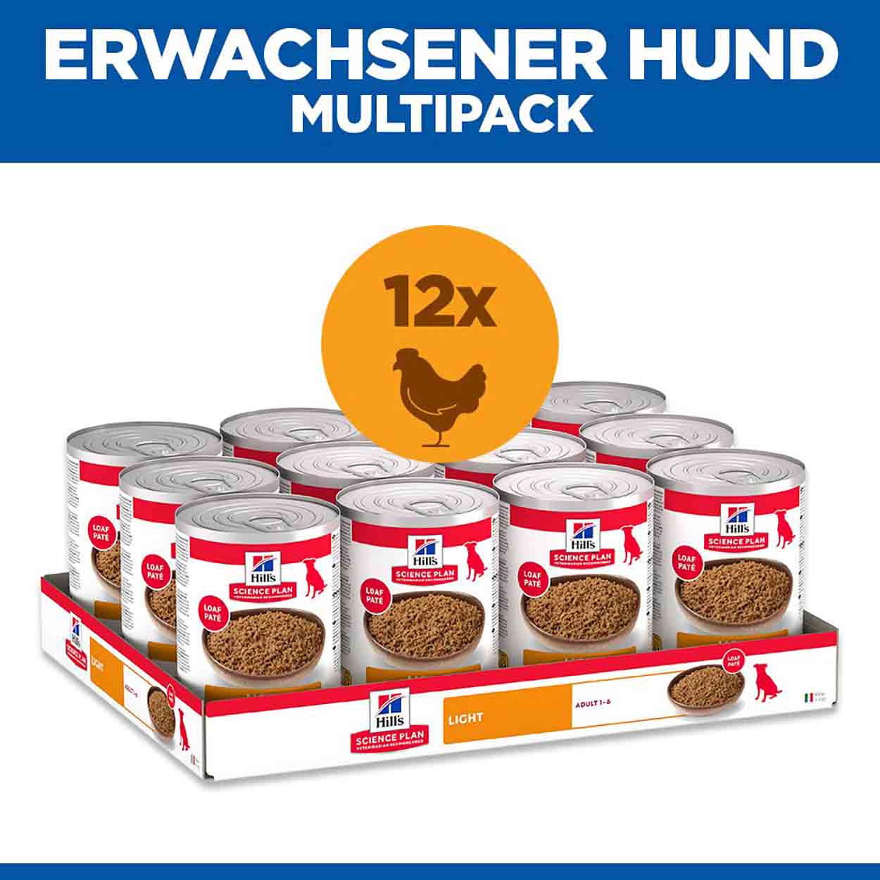 Hills Science Plan Hund Light Adult Huhn 12x370g
