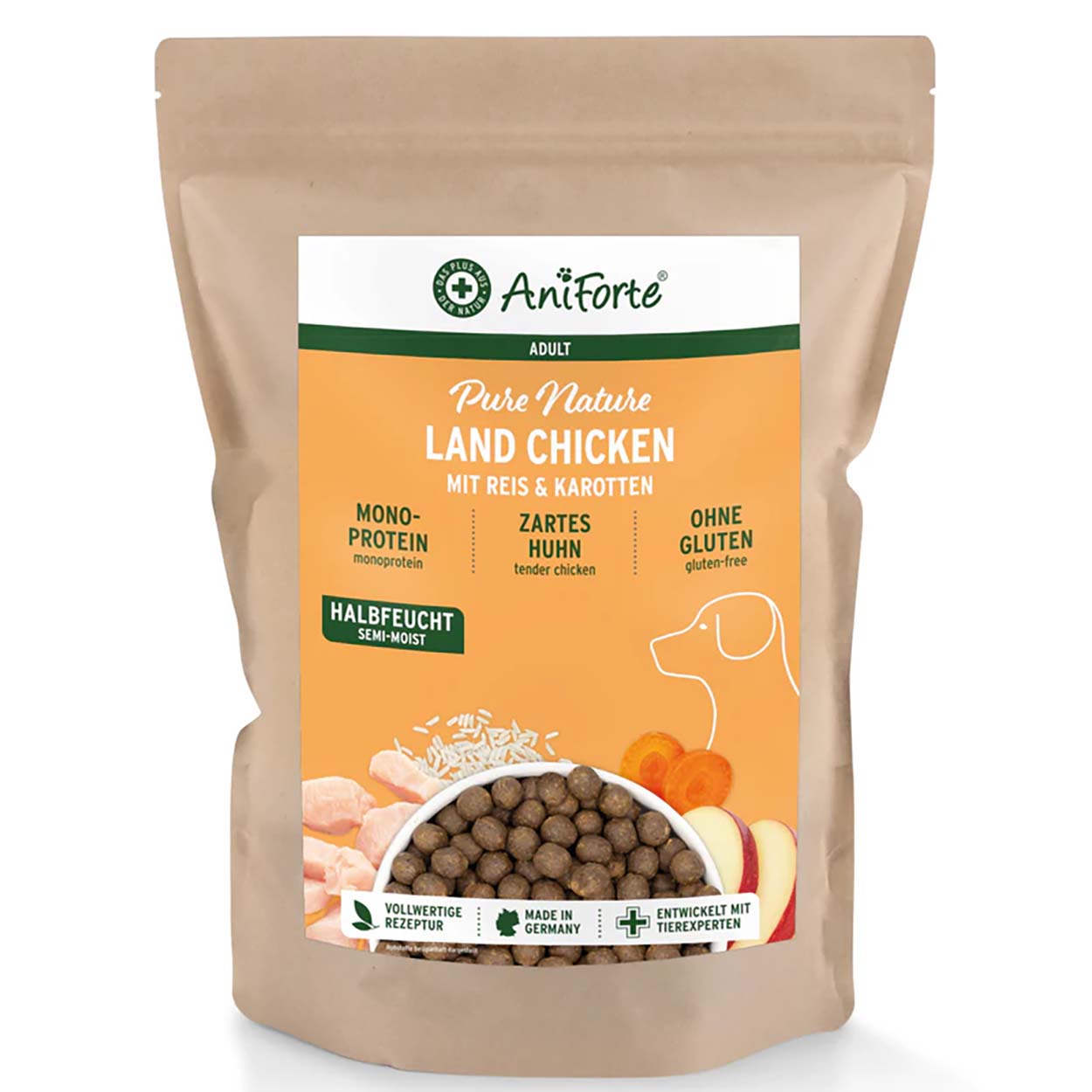 AniForte Pure Nature Land Chicken halbfeucht 2kg