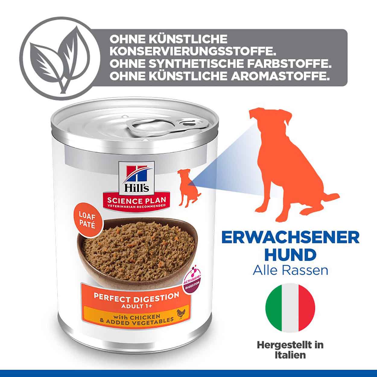 Hills Science Plan Hund Perfect Digestion Adult Huhn Gemüse 12x363g