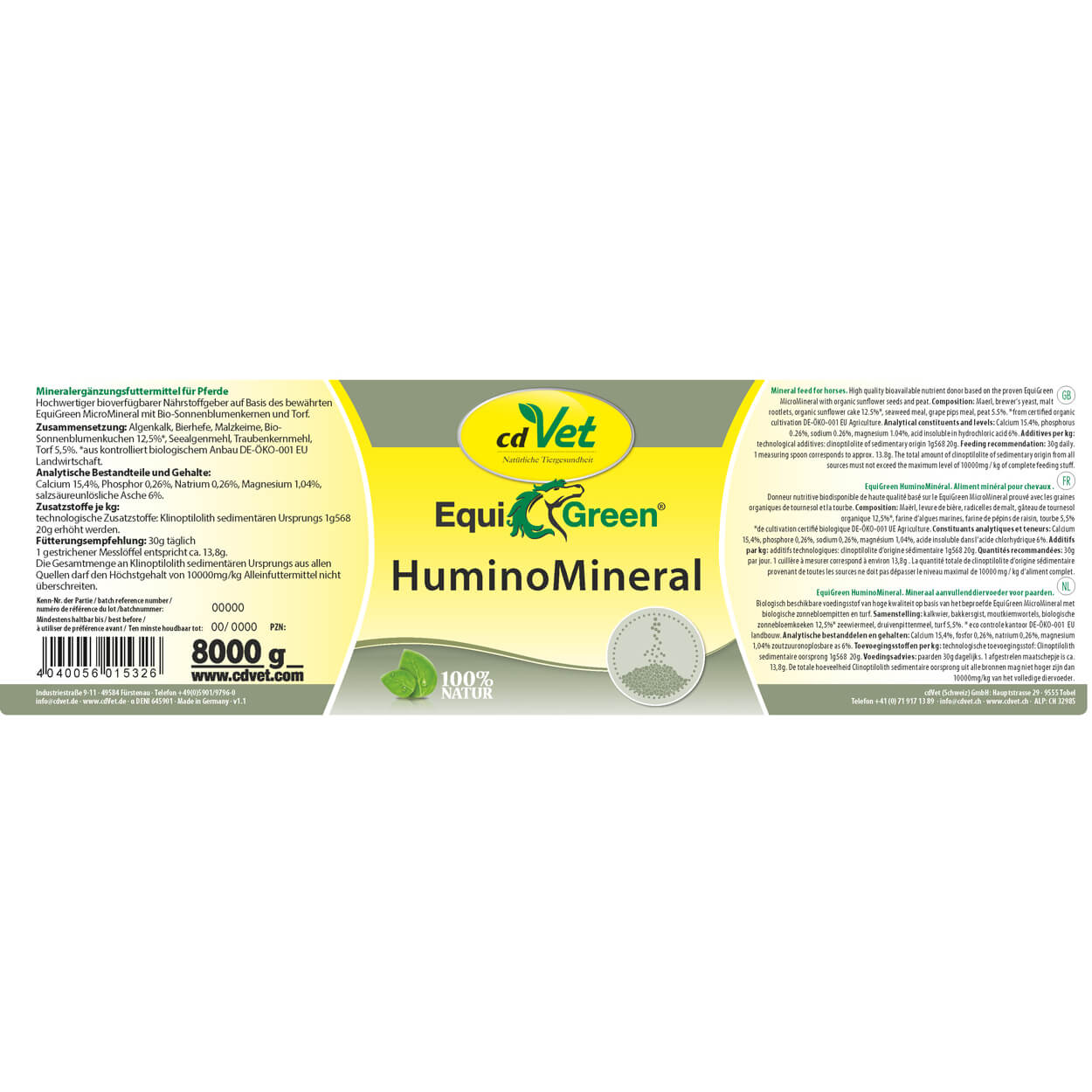 cdVet EquiGreen HuminoMineral