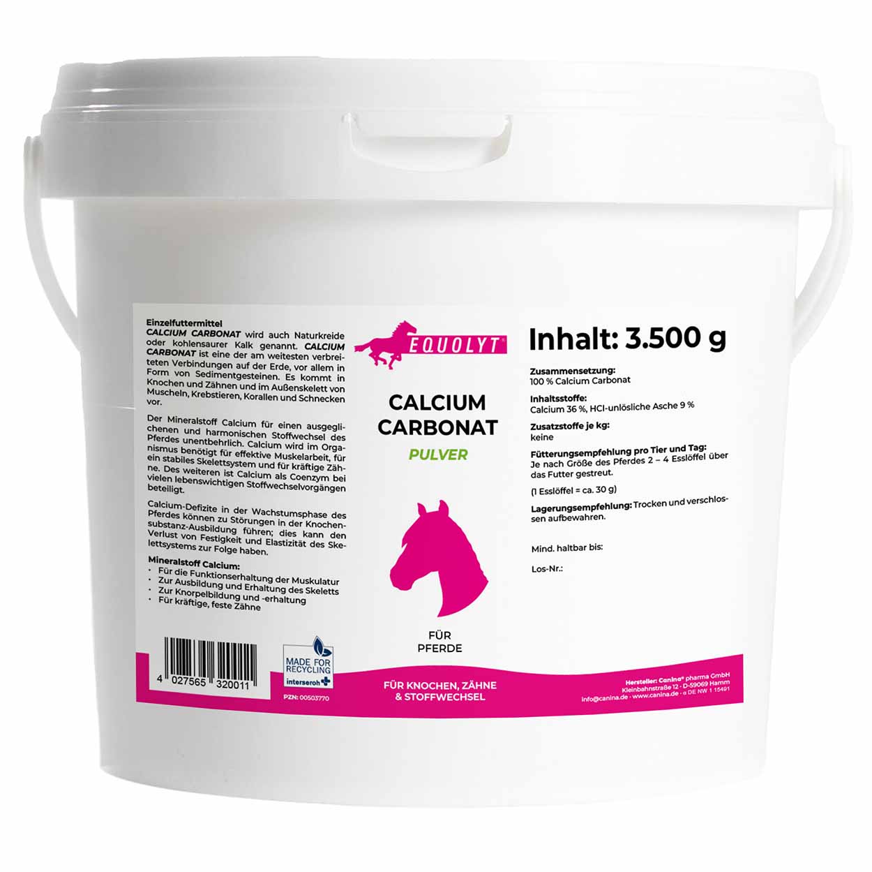 Canina Equolyt Calcium Carbonat