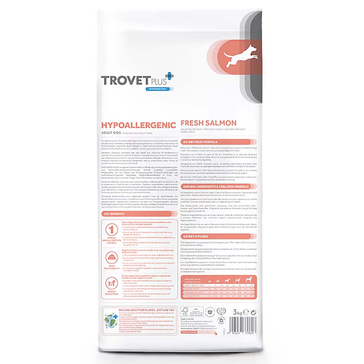 Trovet Plus Hypoallergenic Hund Adult Lachs 3kg 