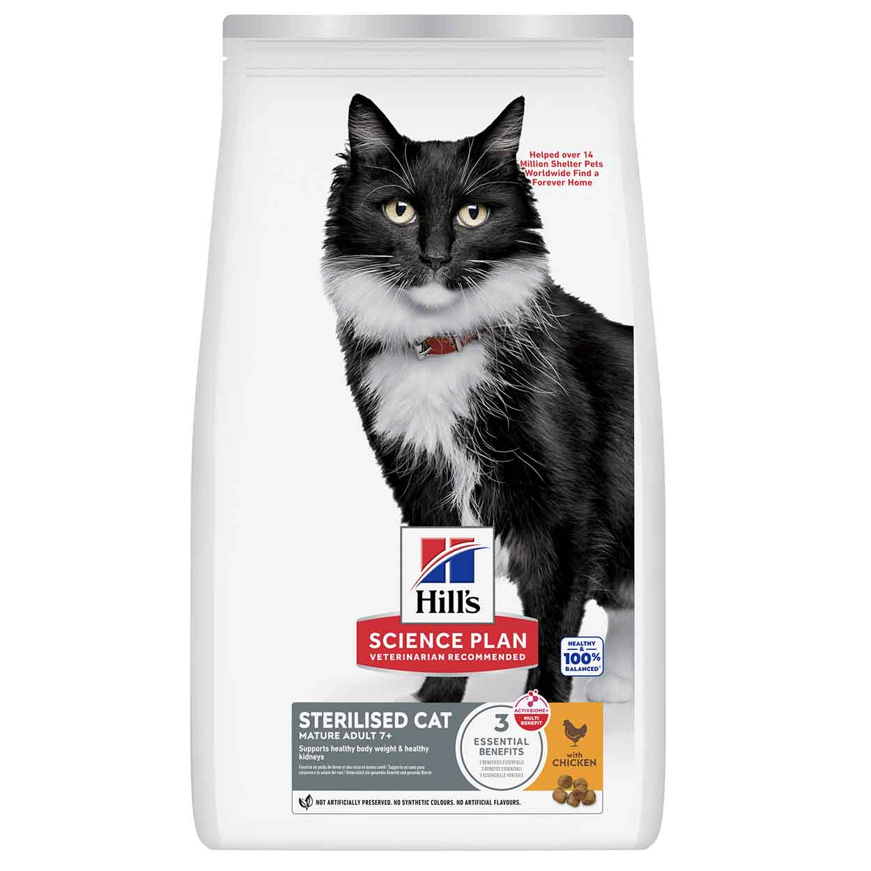 Hills Science Plan Katze Sterilised Cat Mature Adult 7+  Huhn 1,5kg