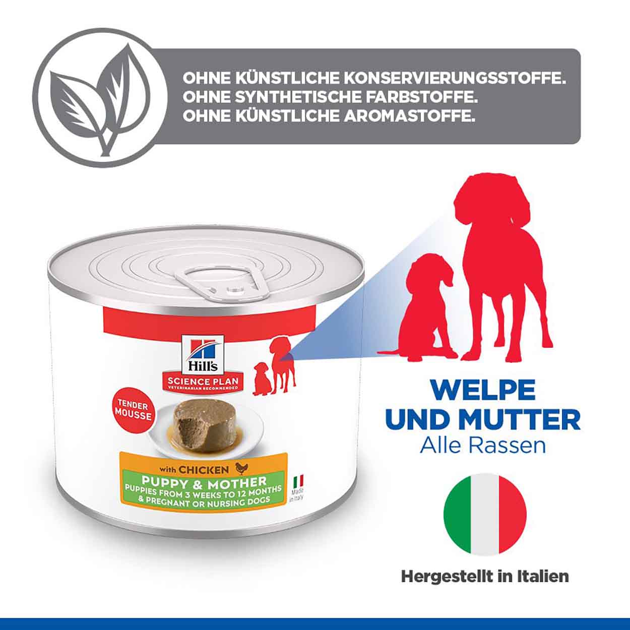 Hills Science Plan Hund Puppy & Mother Tender Mousse Huhn 12x200g