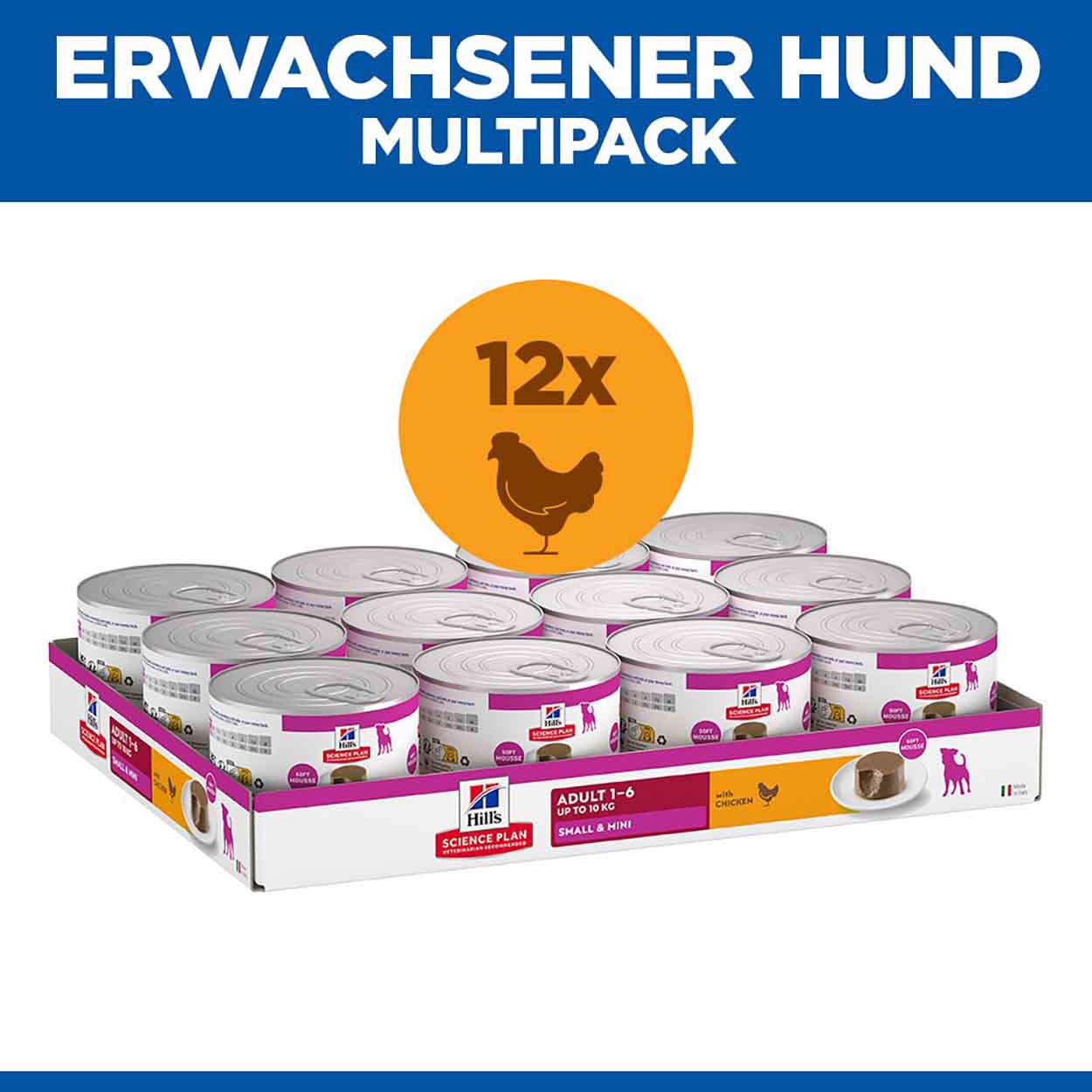 Hills Science Plan Hund Small & Mini Adult Mousse Huhn 12x200g