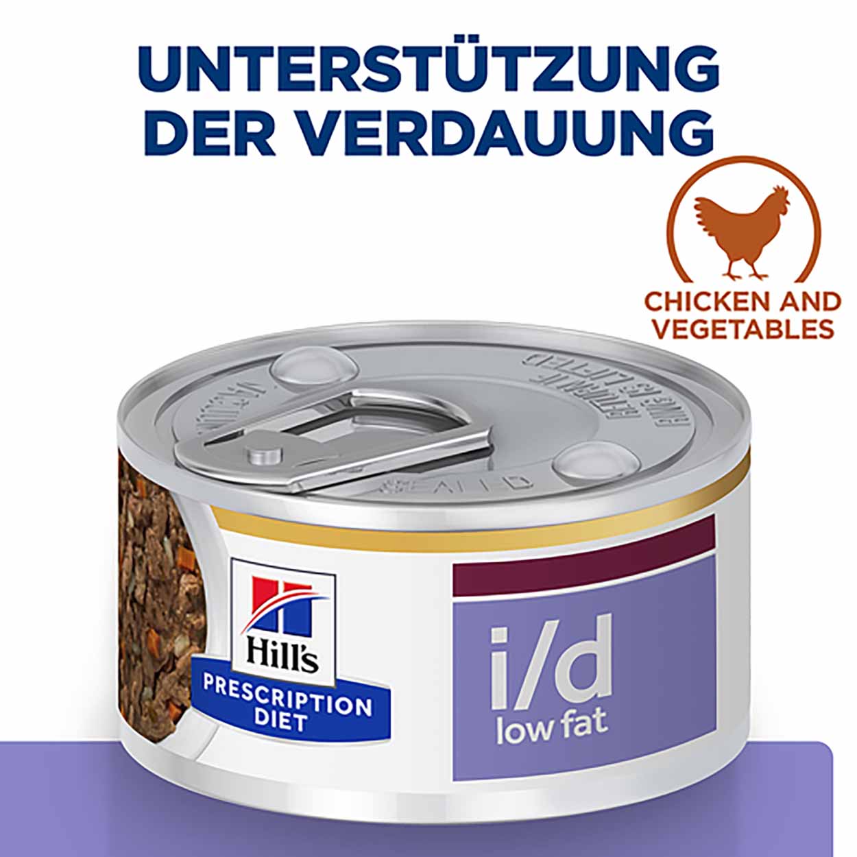 Hills Canine i/d low fat Mini Ragout Huhn Gemüse 24x156g 