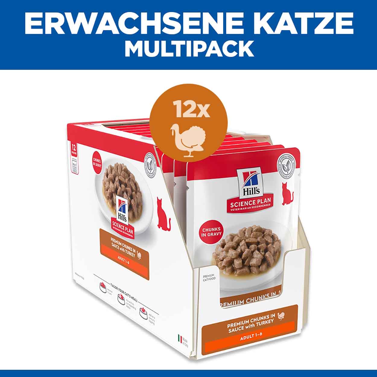 Hills Science Plan Katze Adult Truthahn 12x85g 