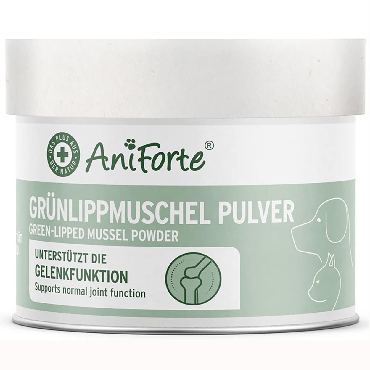 AniForte Grünlippmuschel Pulver 250g Bruchdeckel 