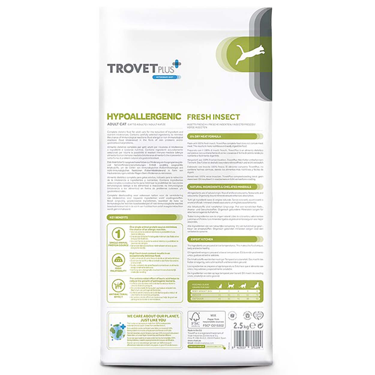 Trovet Plus Hypoallergenic Katze Adult Insekt 5kg 