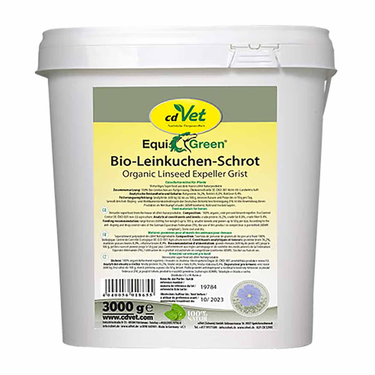 cdVet EquiGreen Bio-Leinkuchen-Schrot 3kg