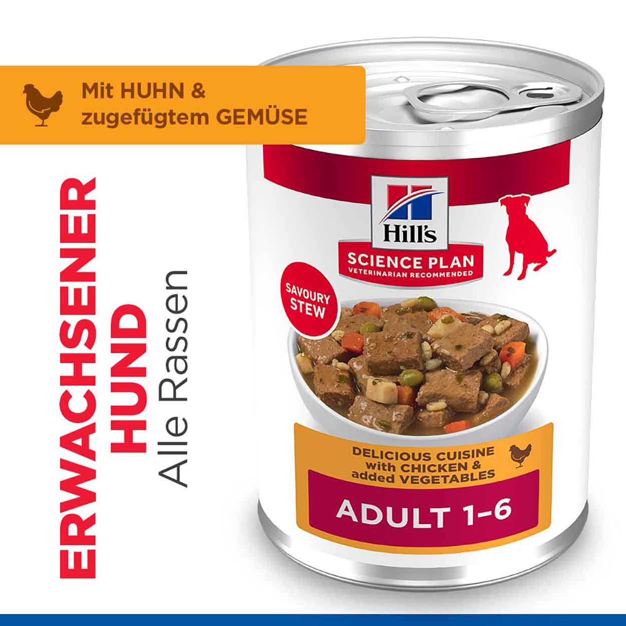 Hills Science Plan Hund Adult Ragout Huhn 12x363g