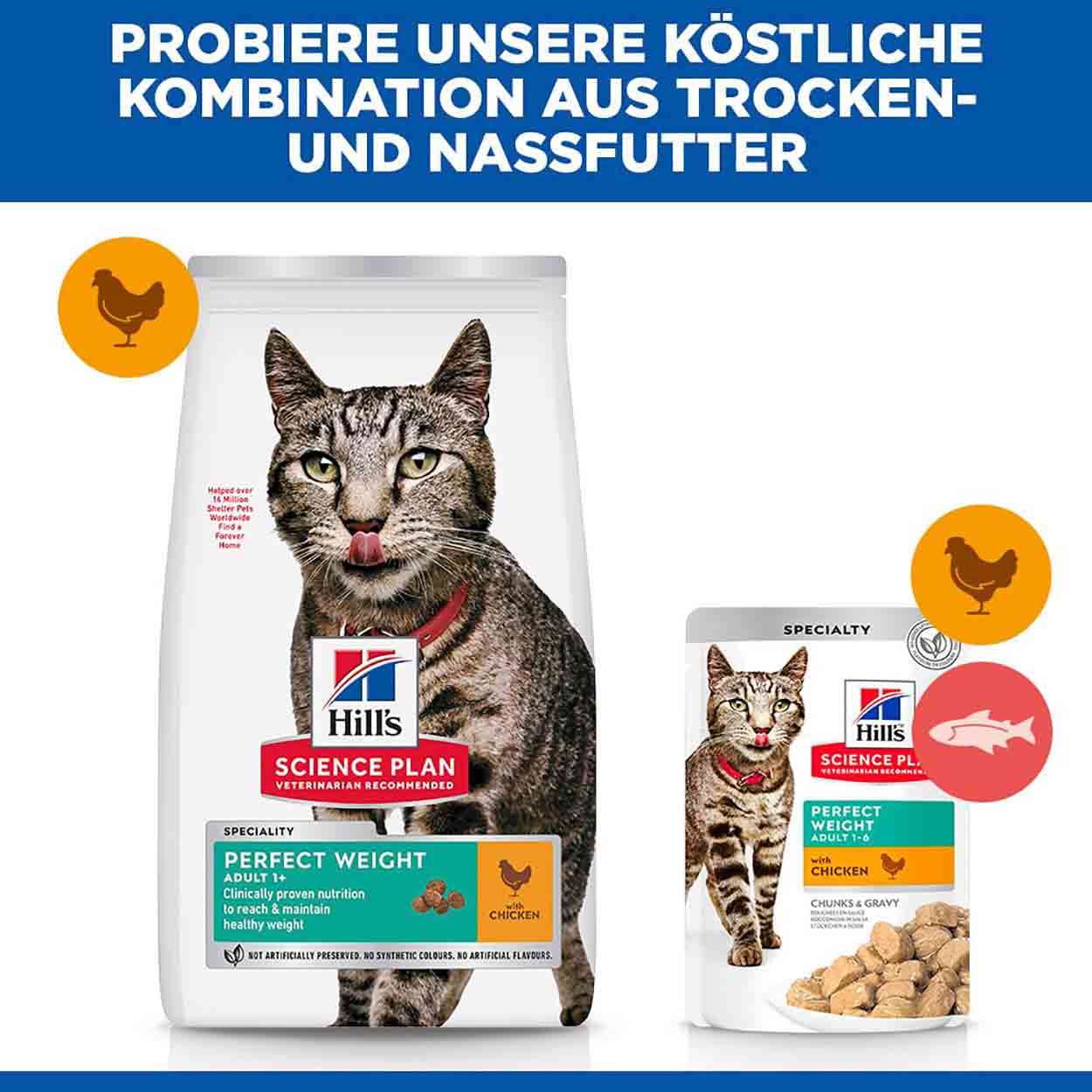 Hills Science Plan Katze Perfect Weight Adult Huhn 2,5kg