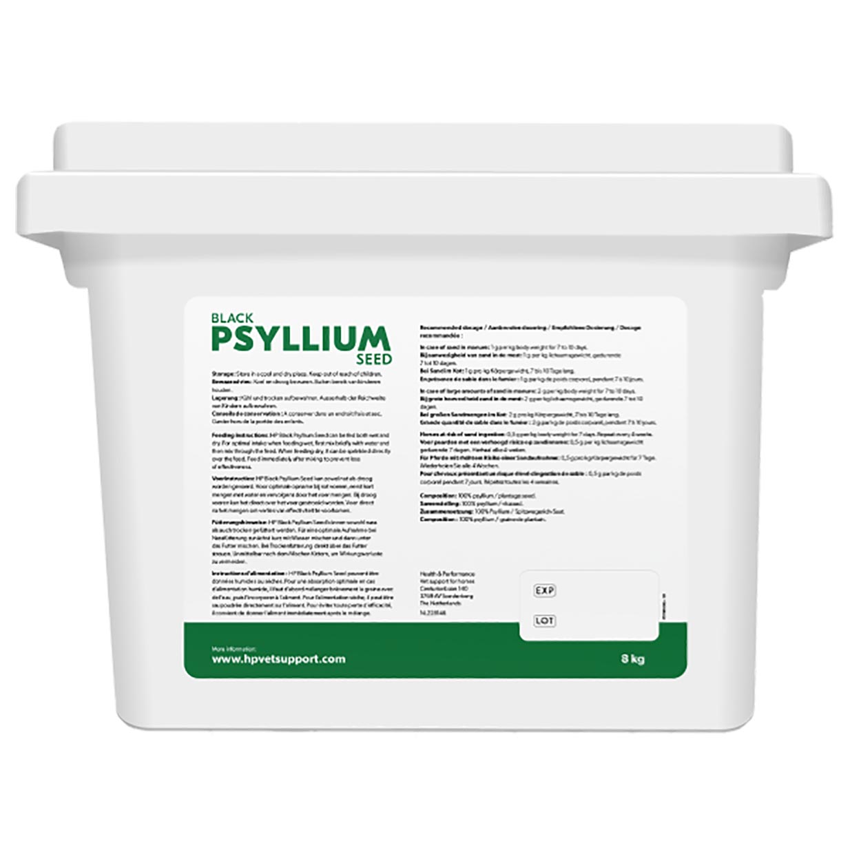 HP Psyllium Schwarzer Flohsamen 8kg
