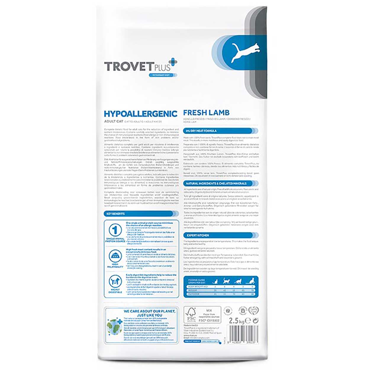 Trovet Plus Hypoallergenic Katze Adult Lamm 1,2kg