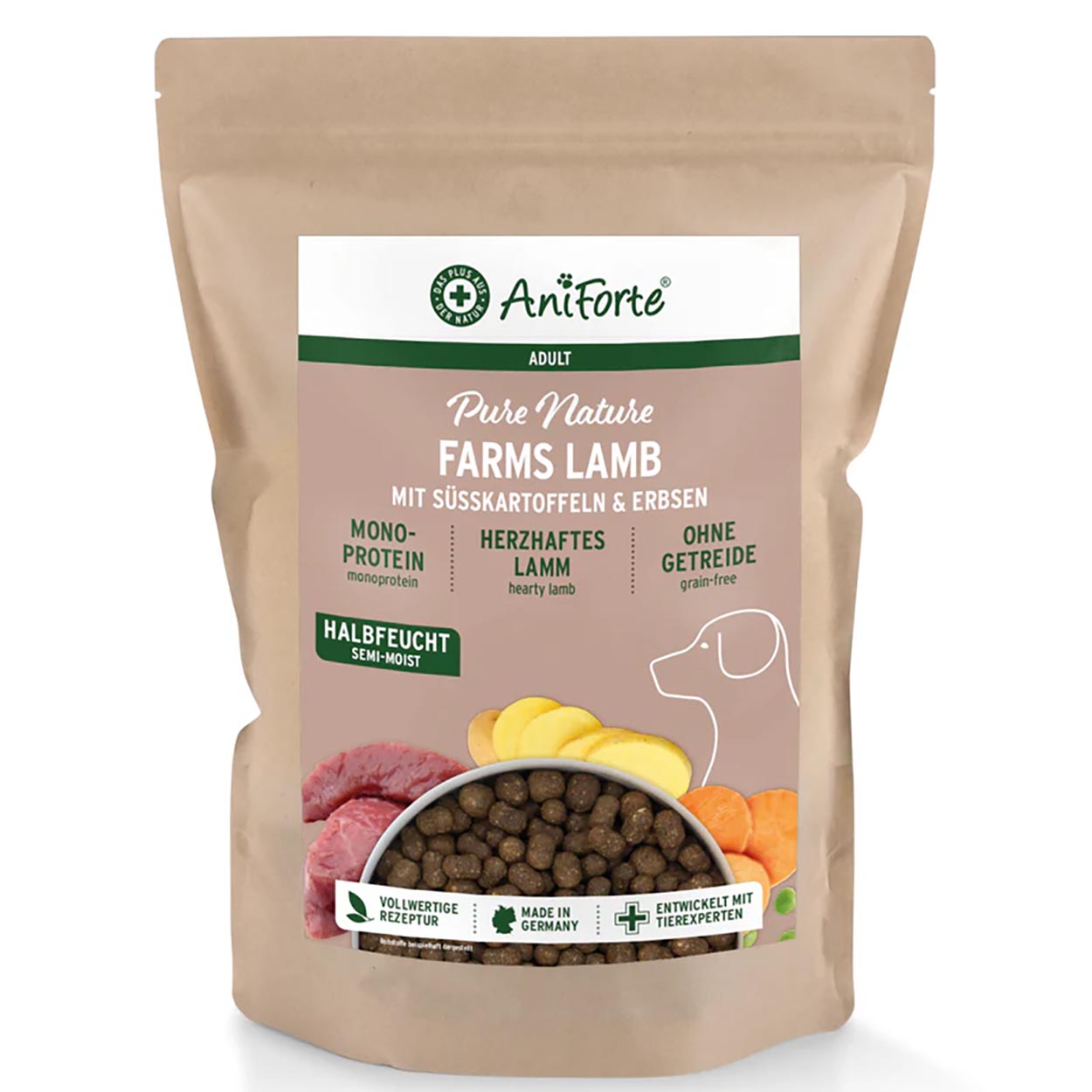 AniForte Pure Nature Farmslamb halbfeucht 2kg