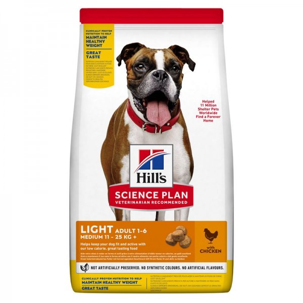 Hills Science Plan Hund Light Medium Adult Huhn 14kg