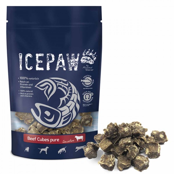 Icepaw Beef Cubes pure 200g