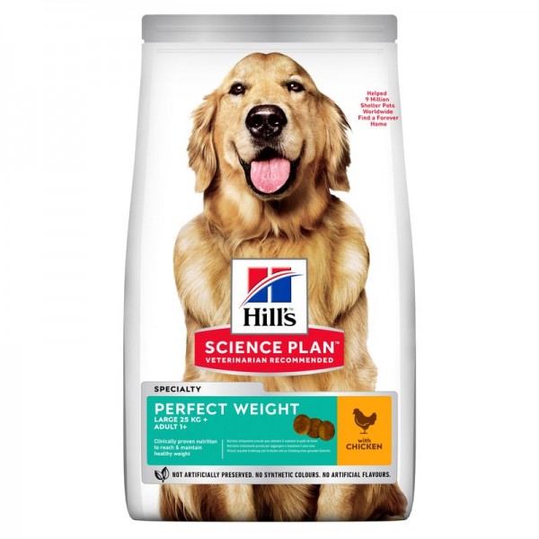 Hills Science Plan Hund Adult Large Breed Perfect Weight Huhn 12kg
