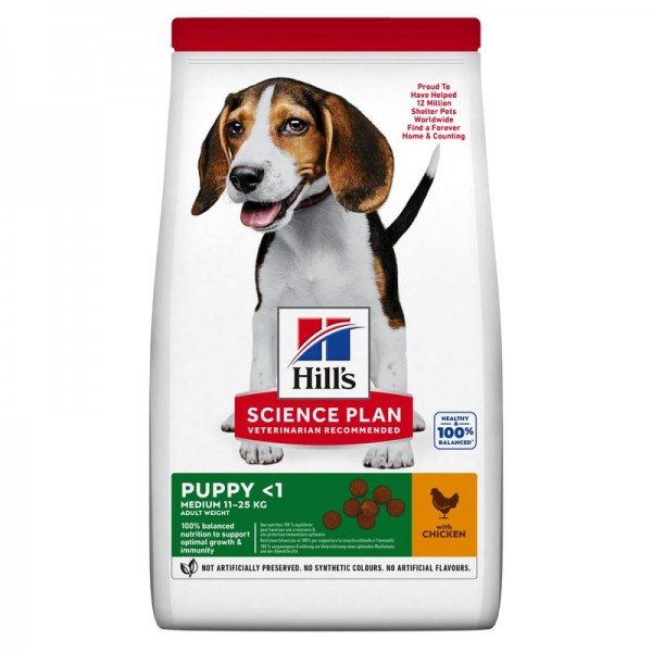 Hills Science Plan Hund Medium Puppy Huhn 14kg