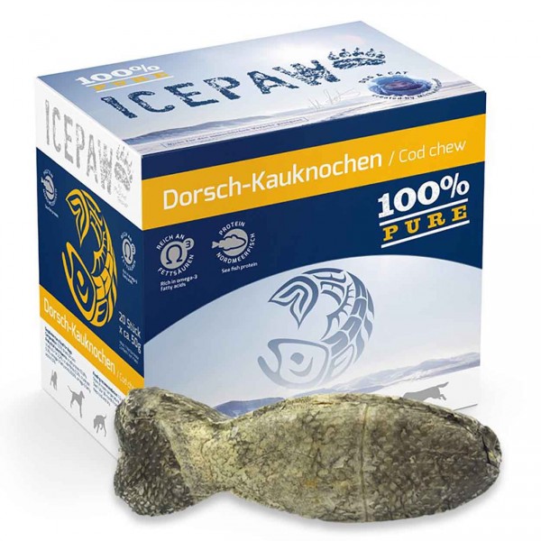 Icepaw Dorschkauknochen Box 20Stk