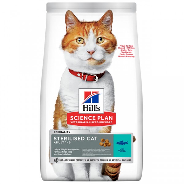 Hills Science Plan Katze Sterilised Cat Adult Thunfisch 10kg
