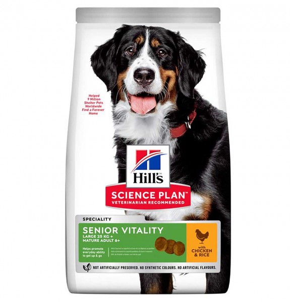 Hills Science Plan Hund Senior Vitality Medium Mature Adult 7+ Huhn 14kg