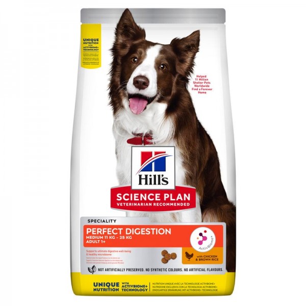 Hills Science Plan Hund Perfect Digestion Medium Adult Huhn 14kg