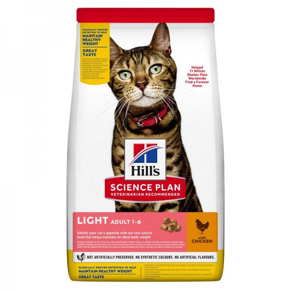 Hills Science Plan Katze Light Adult Huhn 10kg