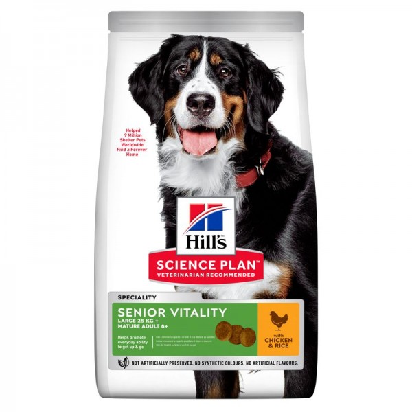 Hills Science Plan Hund Senior Vitality Large Breed Mature Adult 6+ Huhn 14kg