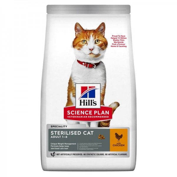 Hills Science Plan Katze Sterilised Cat Adult Huhn 10kg