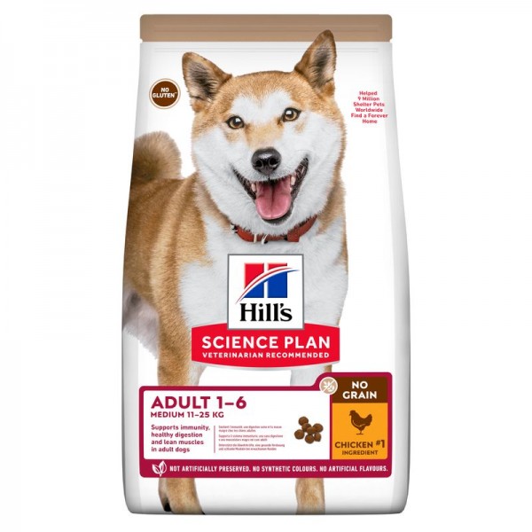 Hills Science Plan Hund no Grain Medium Adult Huhn 14kg