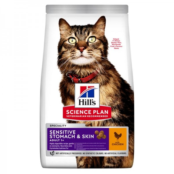 Hills Science Plan Katze Sensitive Stomach & Skin Adult 7kg