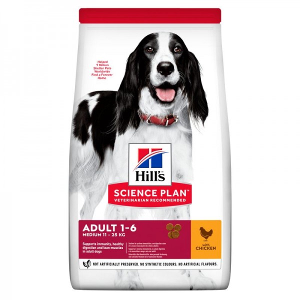 Hills Science Plan Hund Medium Adult Huhn 14kg