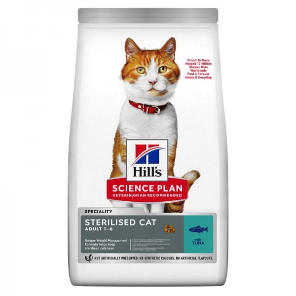 Hills Science Plan Katze Young Adult Sterilised Cat Thunfisch 10kg