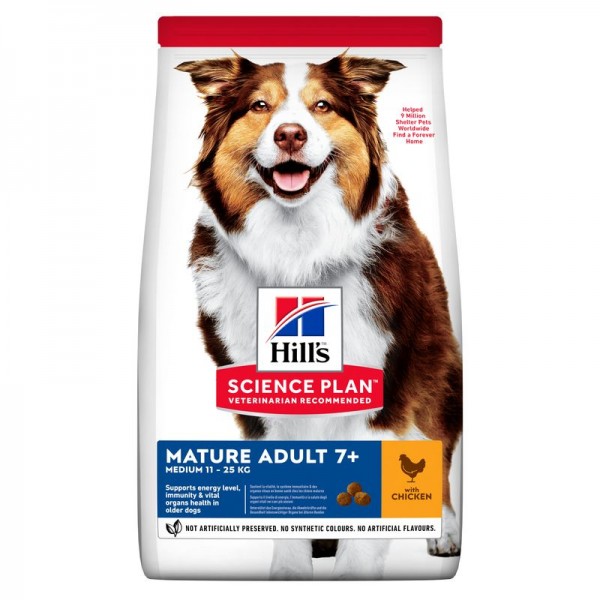 Hills Science Plan Hund Medium Mature Adult 7+ Huhn 14kg